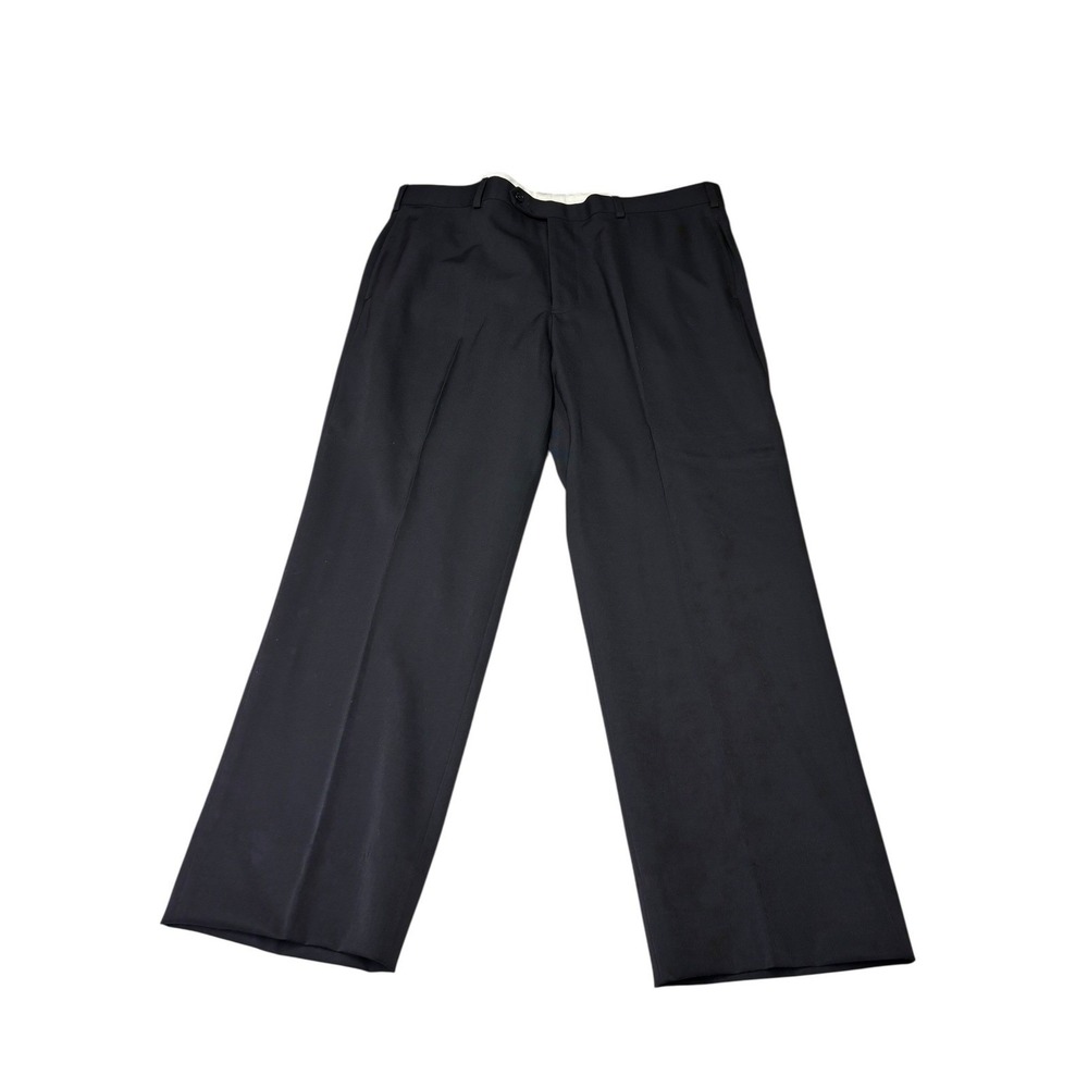 Brooks Brothers 1818 Madison Mens Black 100% Wool Dress Pants 38x28